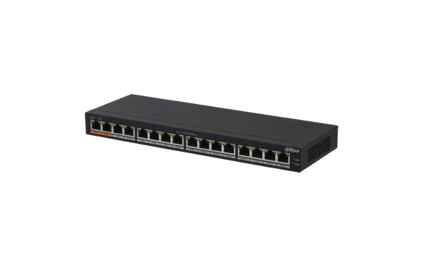 DH-PFS3016-16GT-190. SWitch PoE 16 puertos Gb 2 puertos Hi-PoE Standard, 190W